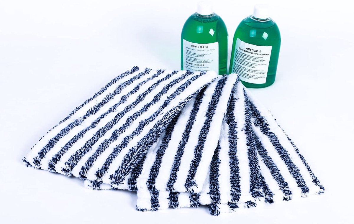 4 Cleaning Wipes Replacement Wipes + 2 x 500ml Cleaning Concentrate for Vorwerk SP520 SP530 Suction Wiper Hard Floor - ShopVlot
