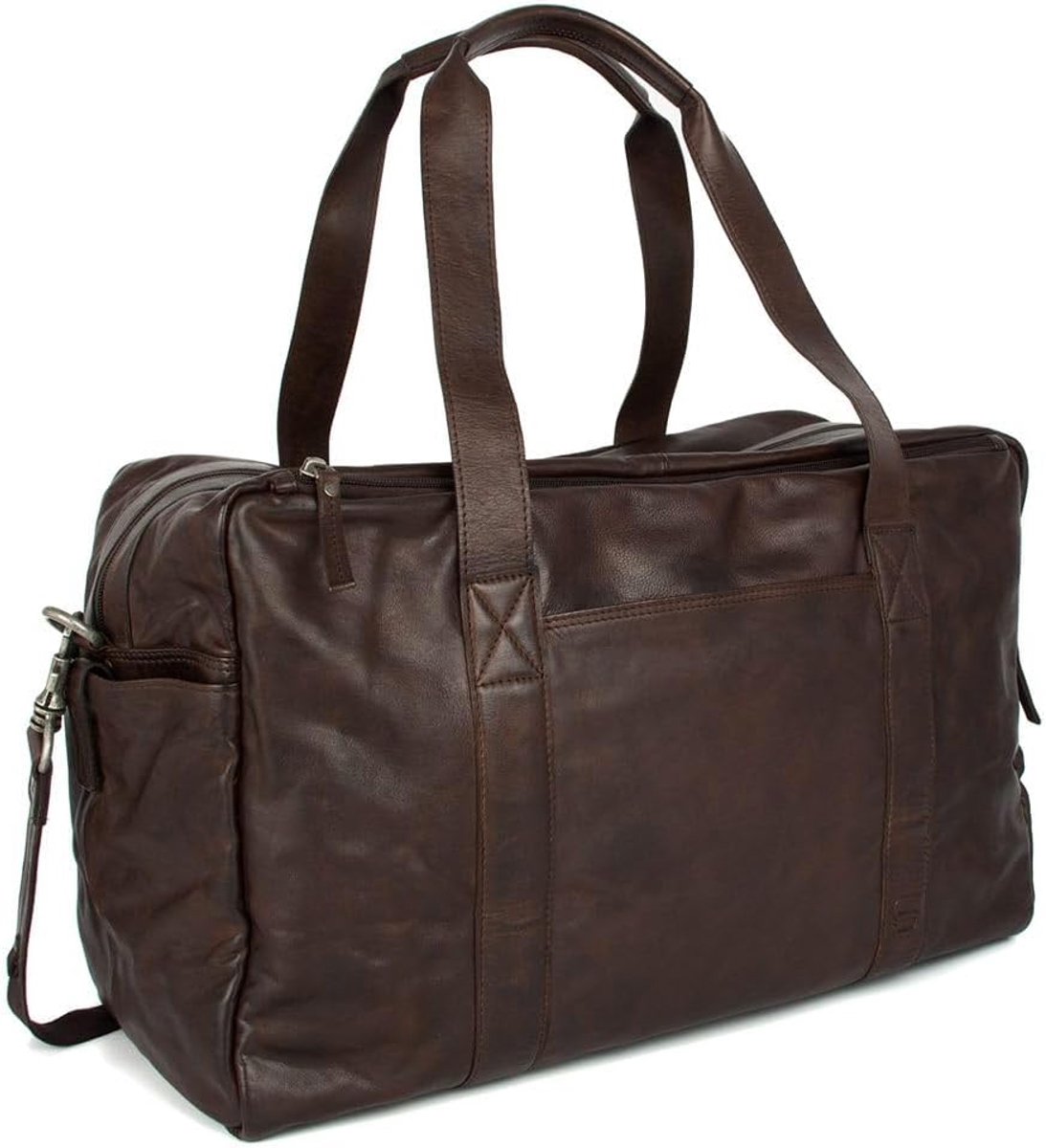 Weekend Bag - Brian - Dark Brown, Brown - ShopVlot
