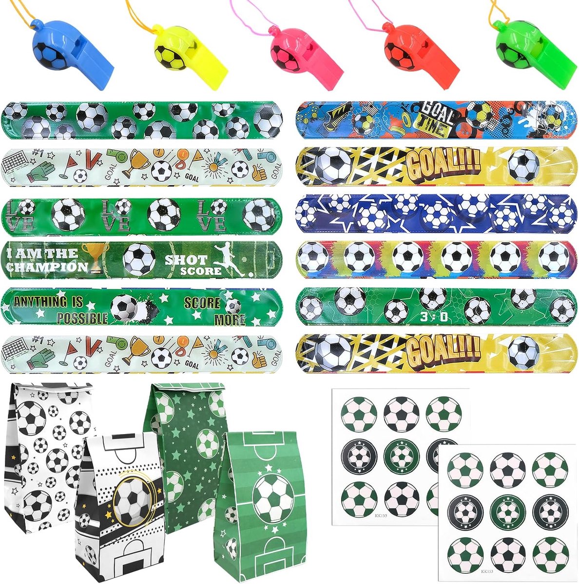 Voetbalset, verjaardagsfeest, cadeauzakje, voetbalthema, geschenkzakjes, voetbalfeest, cadeaus voor verjaardagsfeest - ShopVlot