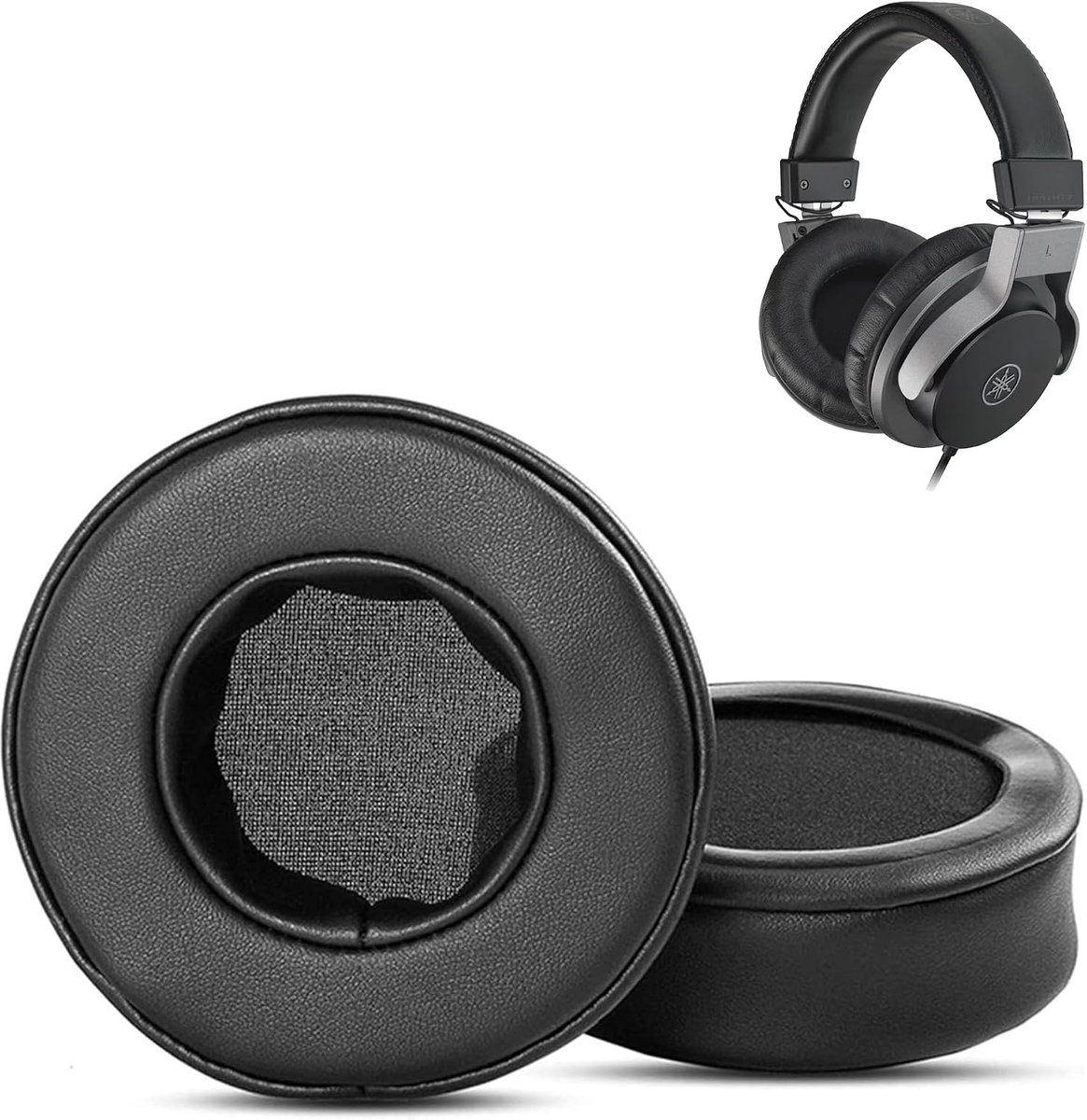 Ear Pads Compatible with Yamaha HPH-MT7 HPH MT7 Headphones Ear Pads Replacement Cushion (Protein Leather/Memory Foam) - ShopVlot