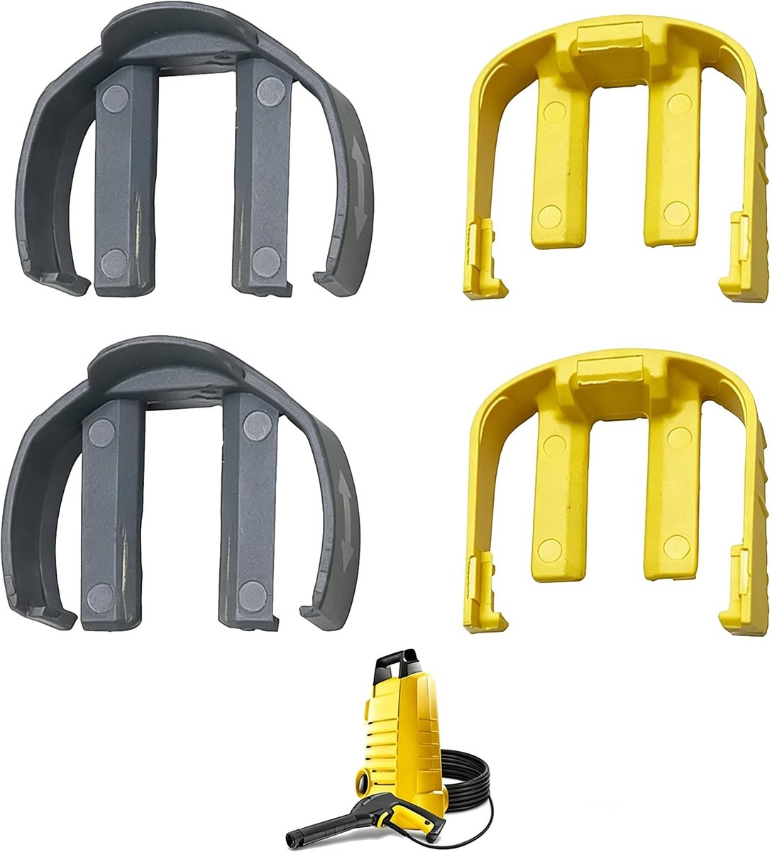 Solidchoice - Set van 4 Karcher Slangclips voor Hogedrukreinigers