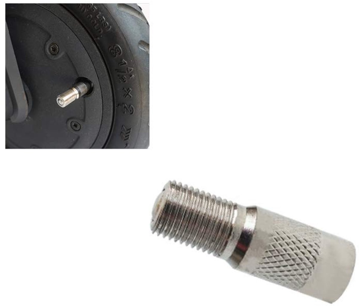 Solidchoice - 27mm Inflatable Ventiel voor Elektrische Scooter