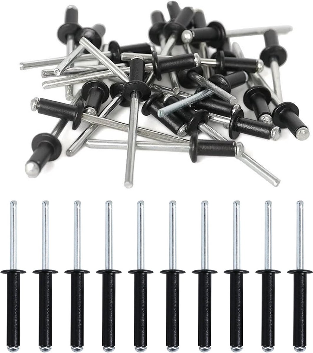 Blindrivets 4.8mm x 20mm - Aluminium legering - Grote flens - Sterke grip voor diverse toepassingen - ShopVlot