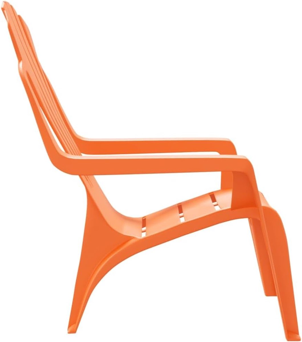 Tuinstoelen Kinderen - Buitenkrukjes Terras - Buiten Spelen - Licht Robuust Duurzaam - 37 x 34 x 44 cm - Oranje