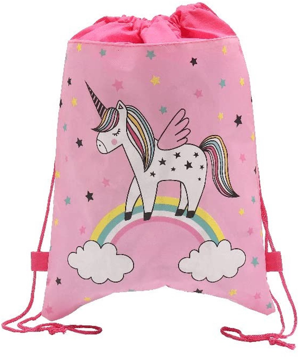Solidchoice - Unicorn Rugzak met Trekkoord voor School en Sport