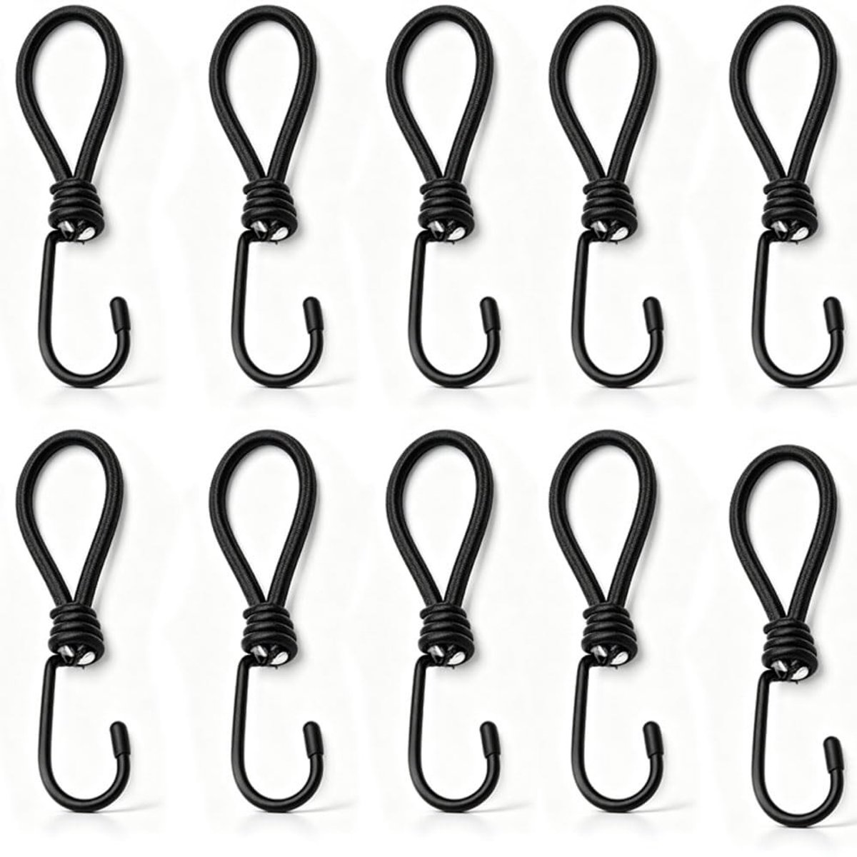 Solidchoice - Set van 10 Tension Rubber met Haken
