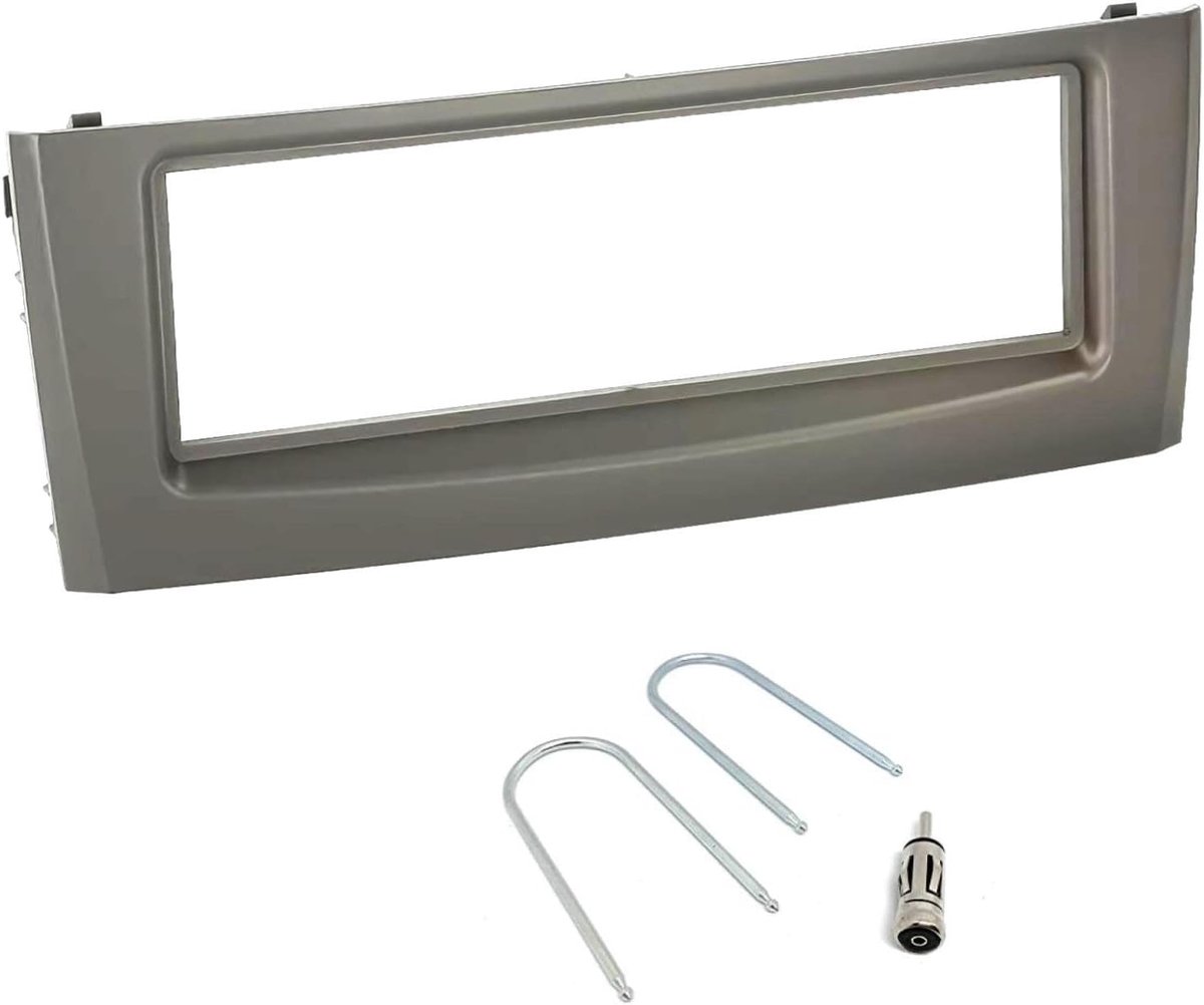 Radio panel kit 1-din - Voor Fiat Grande Punto/Linea - Donkergrijs - Eenvoudige installatie - ShopVlot