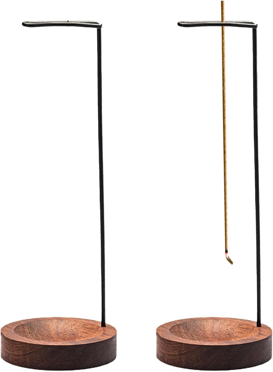 Wierookbranders set van 2 - handgemaakt van hout - moderne stijl - ideaal voor meditatie - ShopVlot