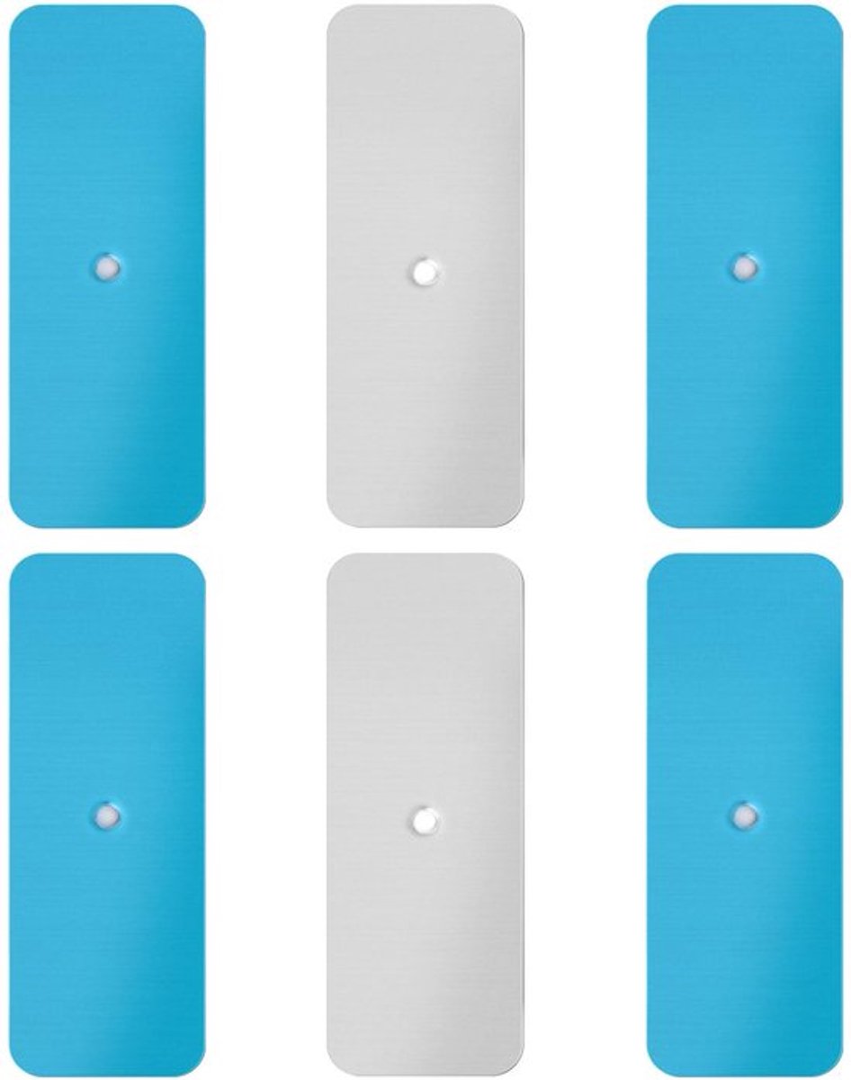 6st Metalen Kleefstrips voor Magnetische Onderkastverlichting, Vervangende Metalen Kleefplaat Magnetische Kleefstrips voor Onderkastverlichting voor Magnetische Ledverlichting