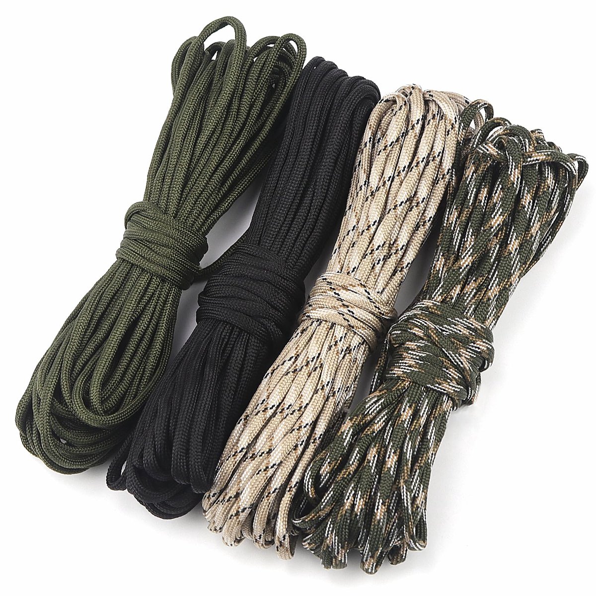 Solidchoice - Set van 4 Paracord Touw van 10 Meter voor Outdoor Gebruik