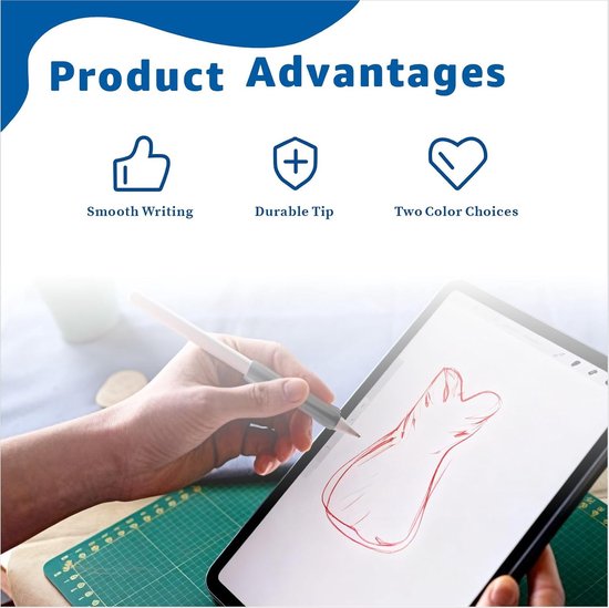 Stylus vervangtips set 12 stuks - 5 zwarte & 5 witte tips - inclusief 2 pincetten - ideaal voor tablets en smartphones - ShopVlot — afbeelding 3