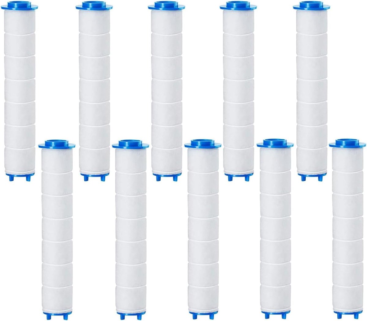 Douchefilter 10 Stuks - PP Katoenen Filter - 3-laags Systeem - Geniet van Schoon Water - ShopVlot