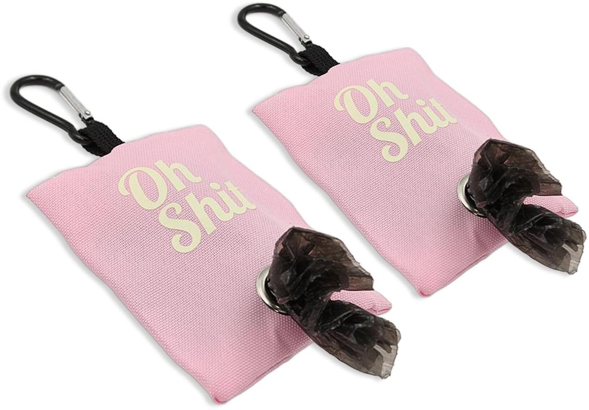 Solidchoice - Set van 2 Hondenpoepzakjes Dispenser met Clip