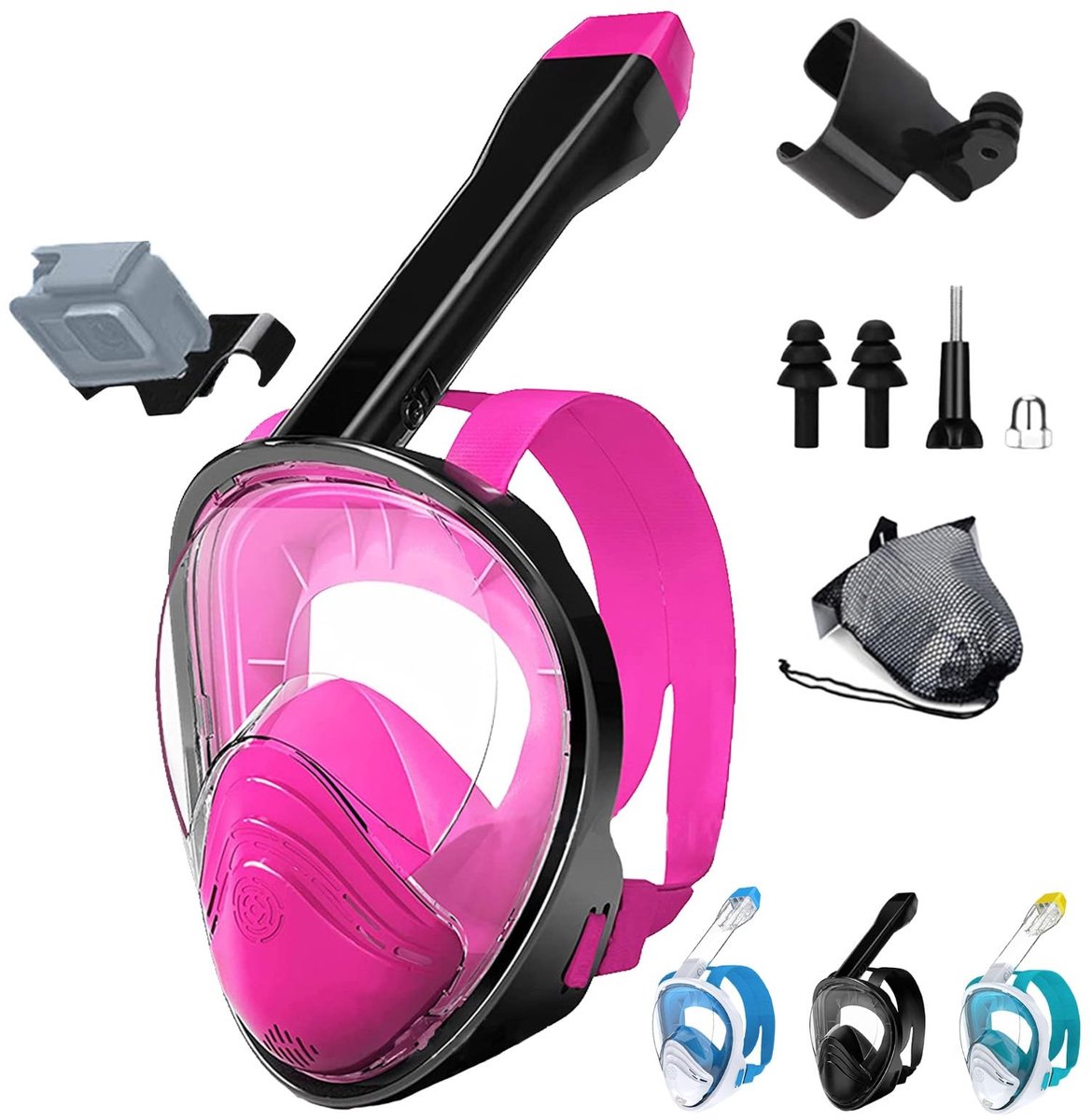 Solidchoice - Snorkelmasker voor Volwassenen en Kinderen met Anti-Fog Systeem