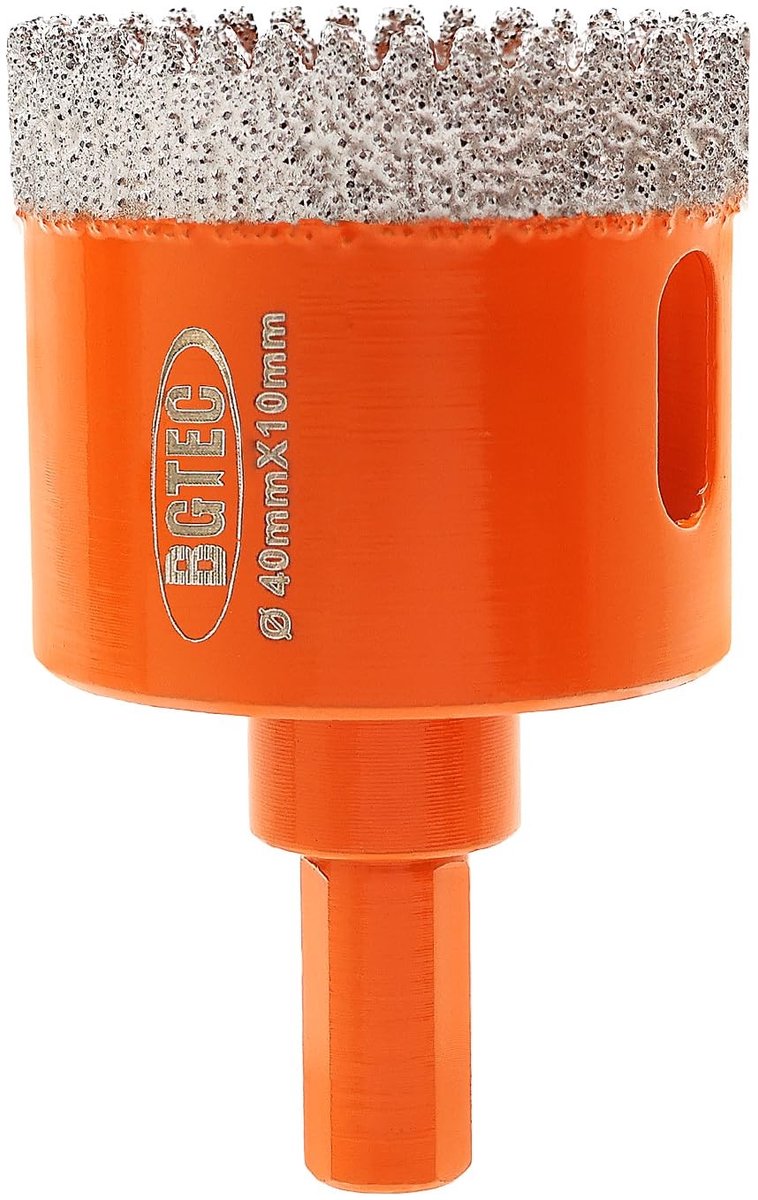 Solidchoice - Diamant Boor voor Tegels 40 mm met Driehoekshank