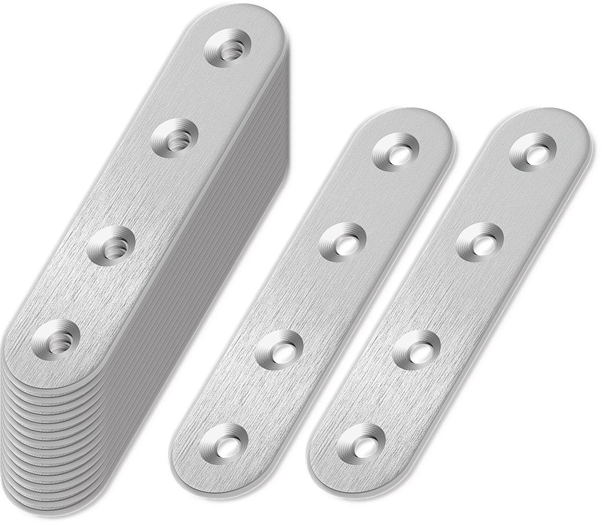 Solidchoice - 20 Stuks Perforatieplaten van Roestvrij Staal