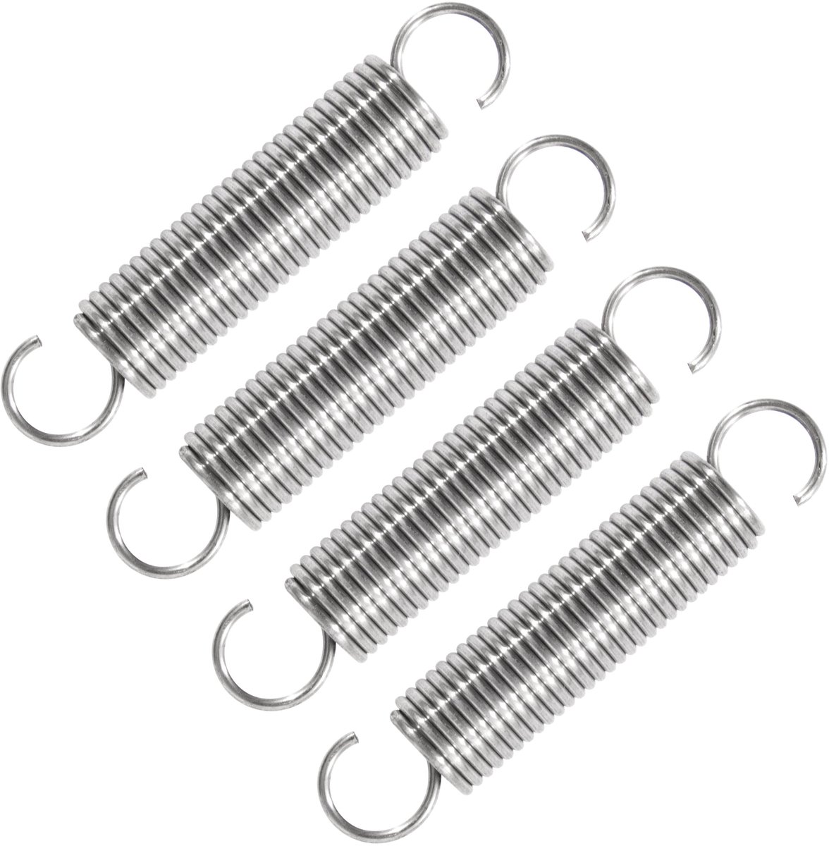 Solidchoice - Tension Springs met Dubbele Haak, Roestvrij Staal, 50 mm, Set van 4
