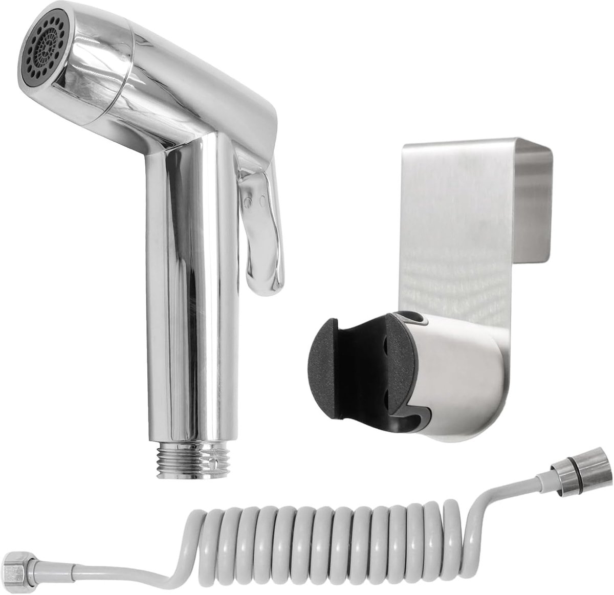 Handdouche bidet - veerslang - wandmontageset - voor badkamerhygiëne - ShopVlot