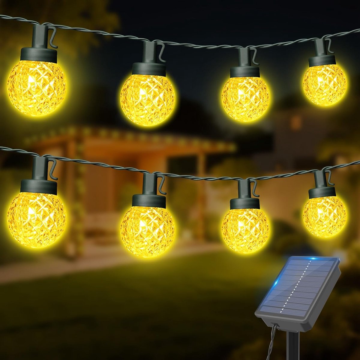 Zonne-energie fairy lights 12 m - 30 LED lampjes - warm wit - sfeervolle tuinverlichting - ShopVlot