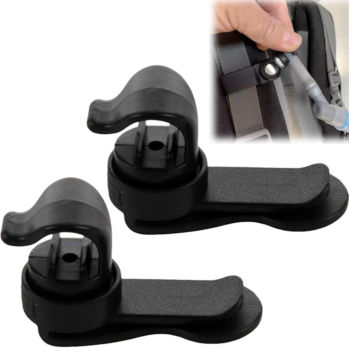 Hose clamps - magnetisch - zwart - ideaal voor hydratatiewraps - ShopVlot