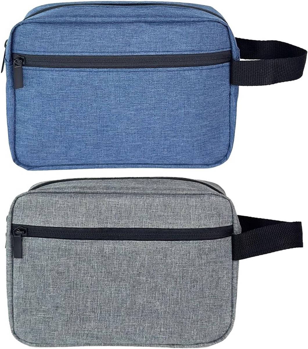 Toilettas voor Mannen Waterdicht - 2 Stuks - Oxford Stof - Met Scheercompartiment en Handvat - ShopVlot