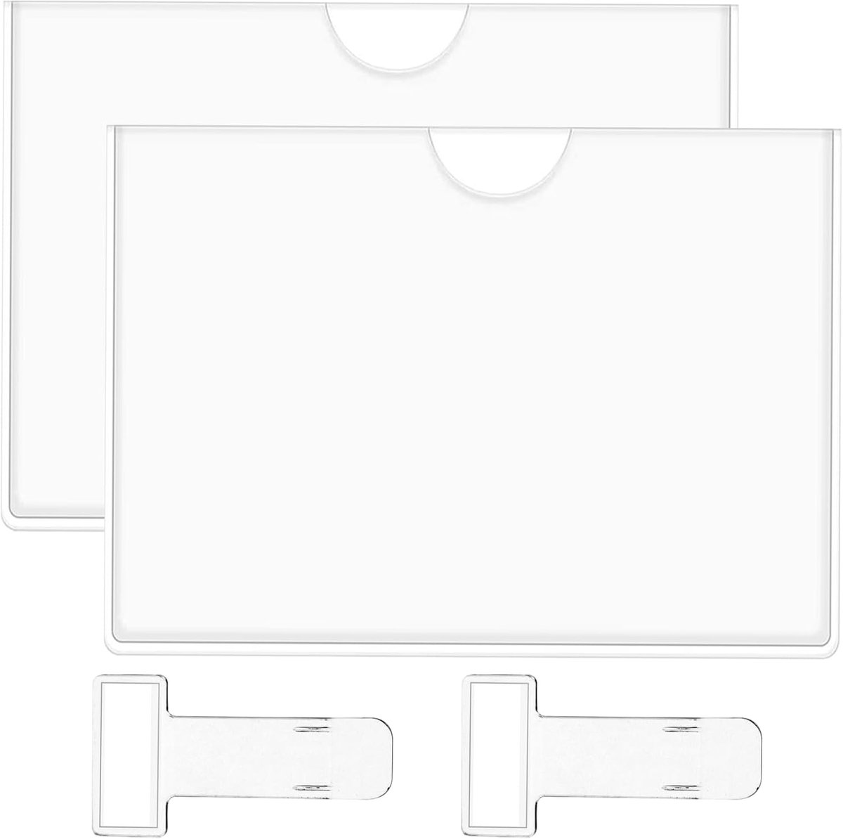 Parkeerkaart Houder 4pcs - Zelfklevend PVC - Waterdicht - Eenvoudig te bevestigen - ShopVlot