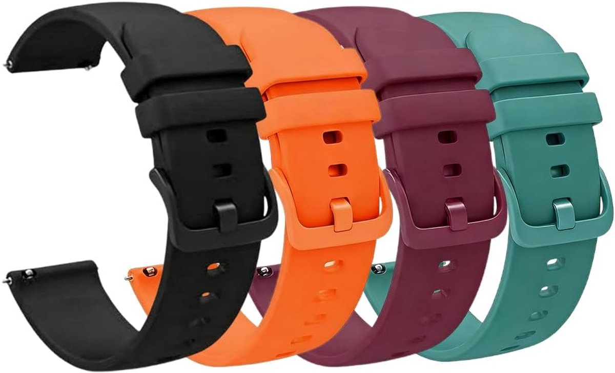 Horlogeband 22 mm - rubber - lichtgewicht - waterproof en zacht voor dagelijks gebruik - ShopVlot
