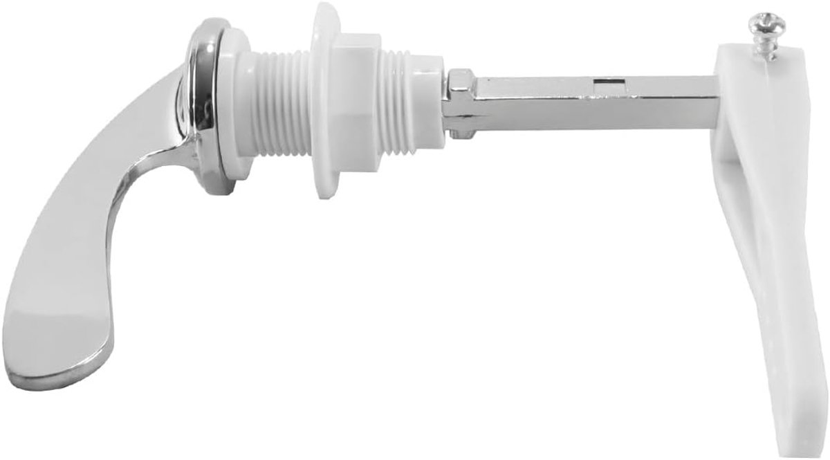 Toilet flush handle 97mm - chroom legering - traditionele victorian stijl - geschikt voor standaard water tanks - ShopVlot