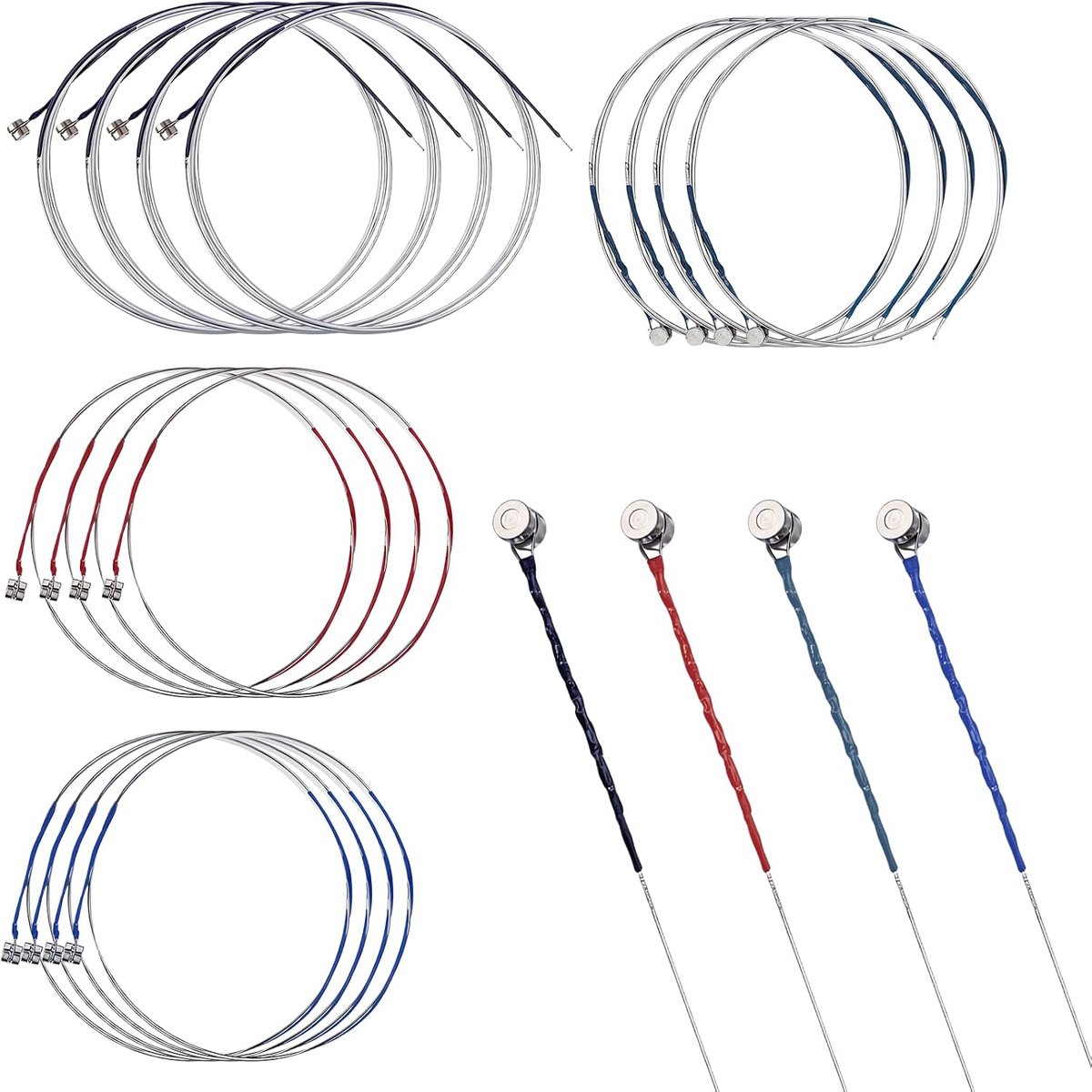 Viool snaren 16 stuks - Universele stalen kern snaren - Compleet set G-D-A-E - Geschikt voor 1/4 tot 4/4 viool - ShopVlot