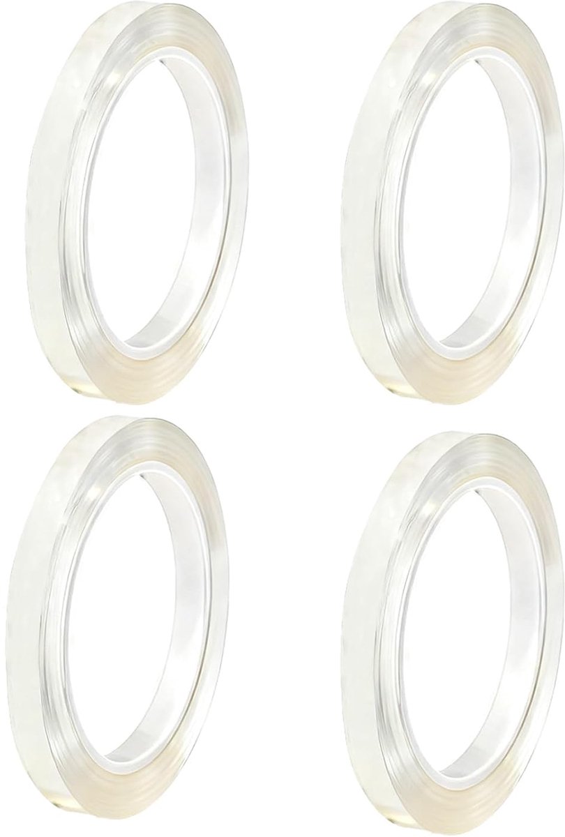 Hittebestendige tape 33 m - Transparant - 10 mm breed - Ideaal voor heat pressing en DIY - ShopVlot