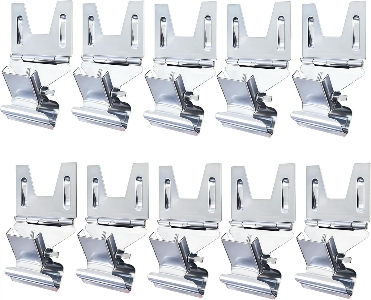Prijskaartclips 5 x 2.8 cm - 10 stuks - Voor prijsindicatie - Ideaal voor winkels en evenementen - ShopVlot