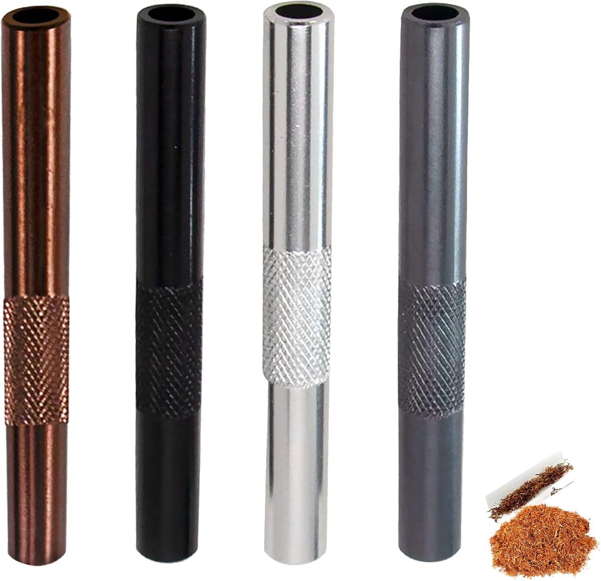 Pull tubes 9x70mm - herbruikbare metalen rietjes - eco-vriendelijk - ideaal voor picnics - ShopVlot