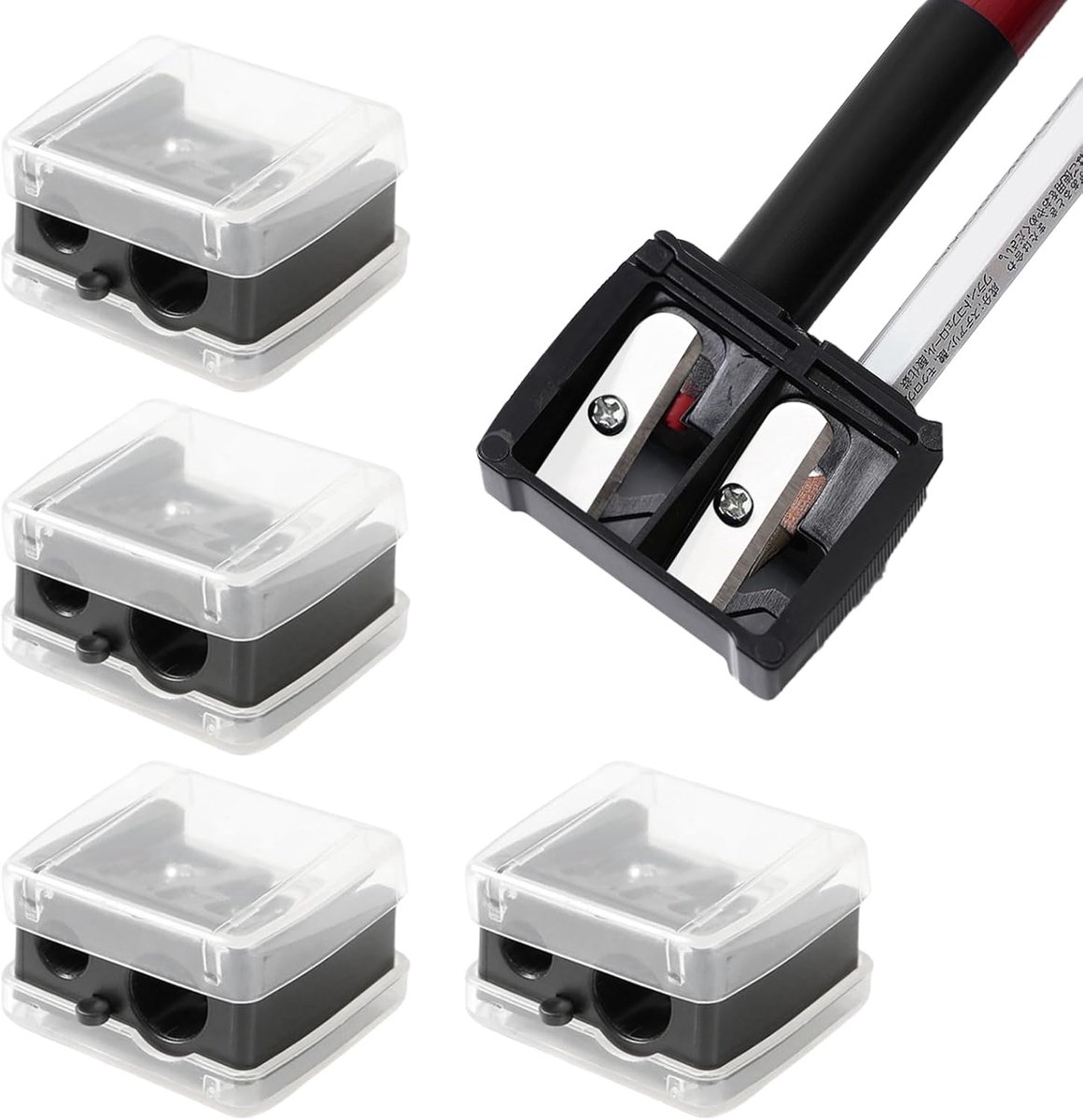Make-up scherpsteller 2 stuks - zwart - compact formaat - voor nauwkeurige applicatie - ShopVlot