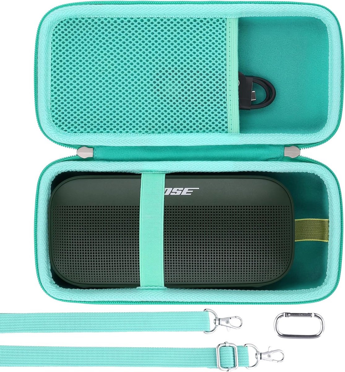 Draagtas voor Bluetooth Speaker - Hardcase - Mint - Beschermt tegen schade - ShopVlot