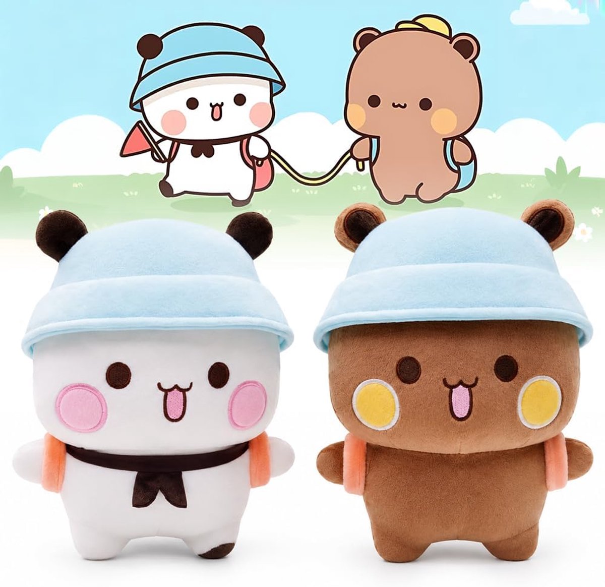 Pluche kussen 20 cm - Bubu Dudu beer - schattig ontwerp - gezellig gezelschap - ShopVlot