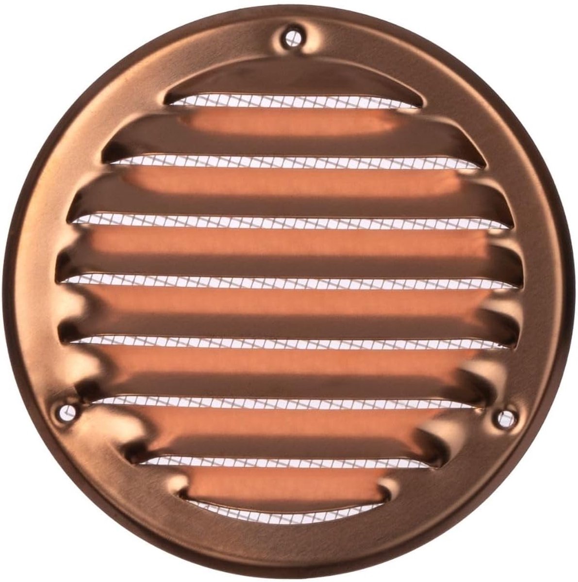 Ø 100mm Copper Ventilation Grille with Mosquito Mesh - Metal Ventilation Grilles - ShopVlot