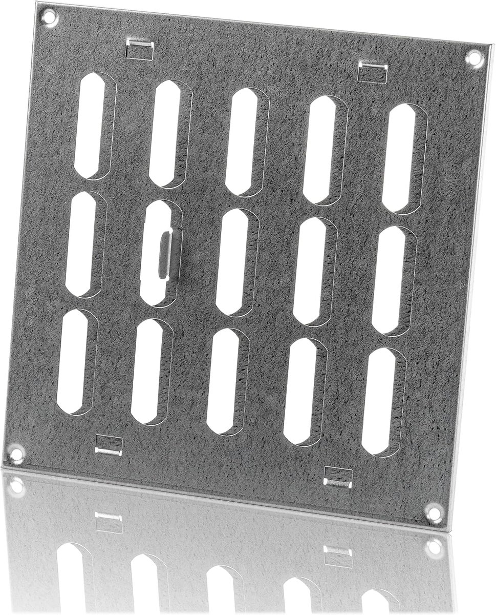 200x200mm Galvanized Steel Adjustable Ventilation Grille - Air Vent - Metal Grilles - ShopVlot