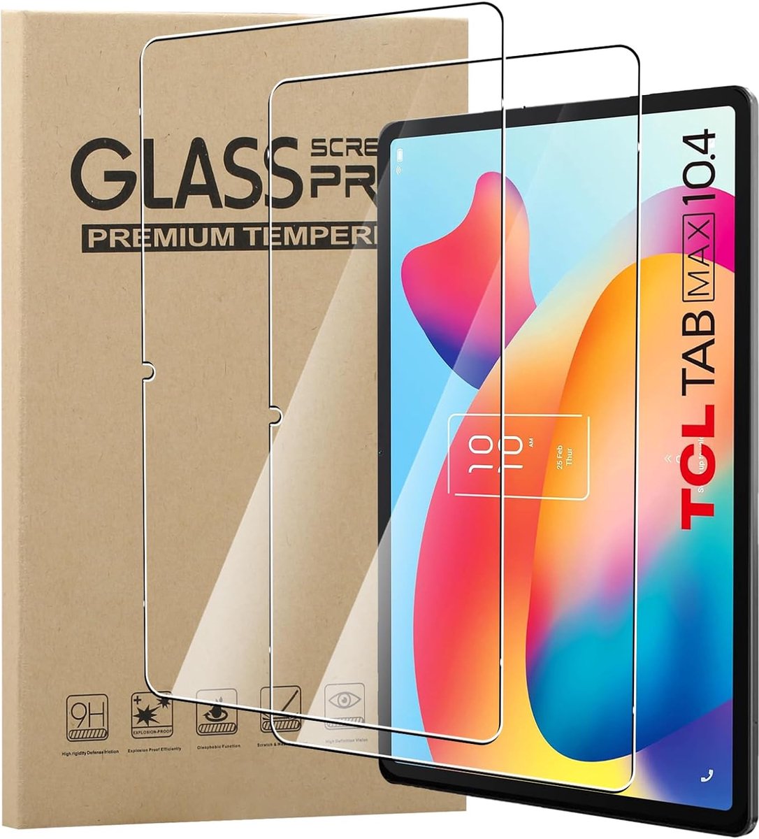 MEMELOKA Tempered Glass for TCL TAB MAX 10.4 inch, 2 Pieces 9H Hardness, [Scratch Resistant] [Bubble-Free] [High - ShopVlot