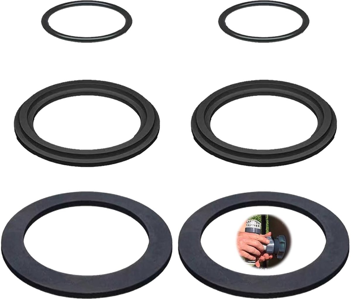 Pack of 6 Pool O-Ring Sealing Rings, O-oring Set, Pool Seals, Washers, Round Seal, Pool Seal, Seals, Compatible with - ShopVlot