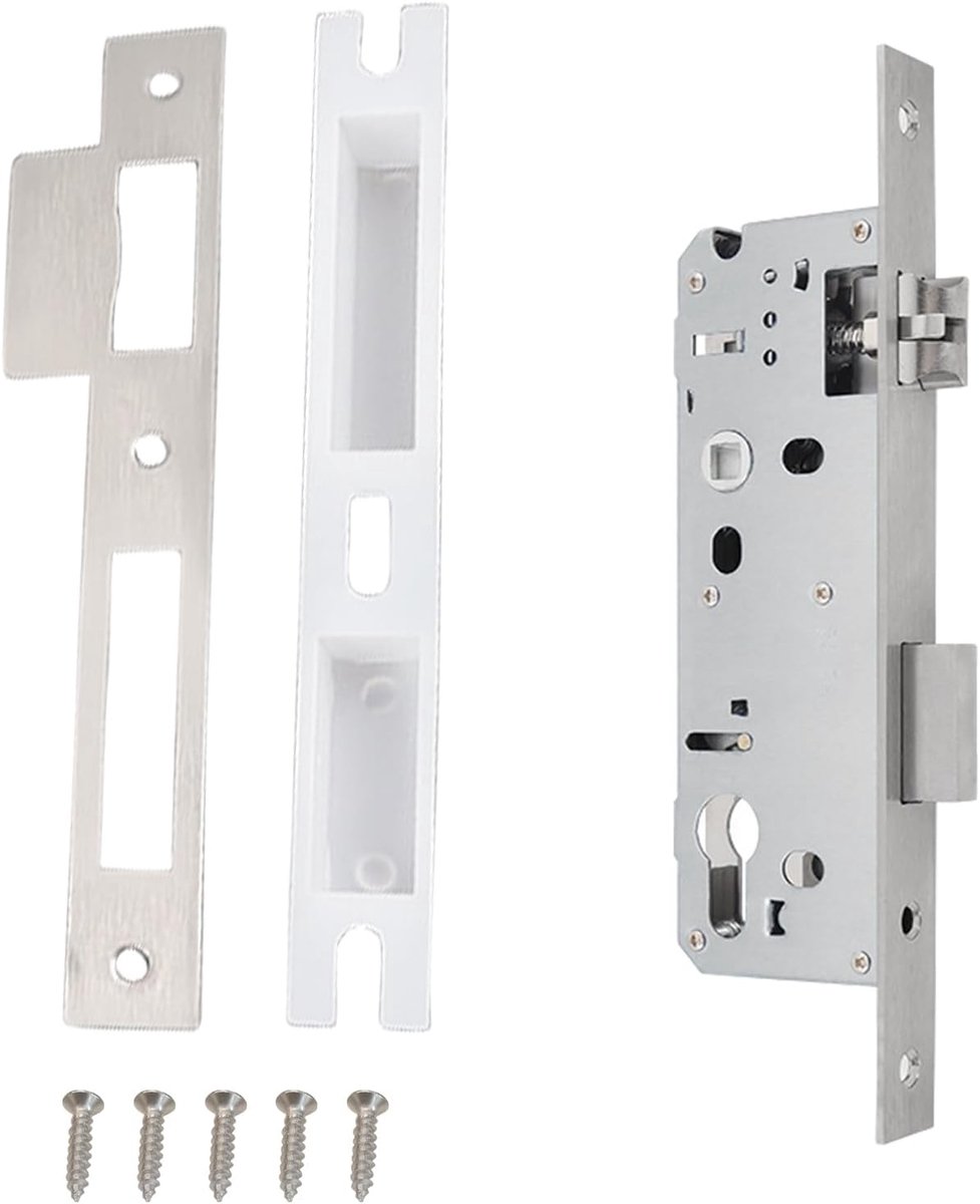 ACESOME Aluminium Insert Lock, Door Lock, Front Door, Mortise Lock, Garden Gate, Mortise Lock, Room Door (45 mm Spice) - ShopVlot