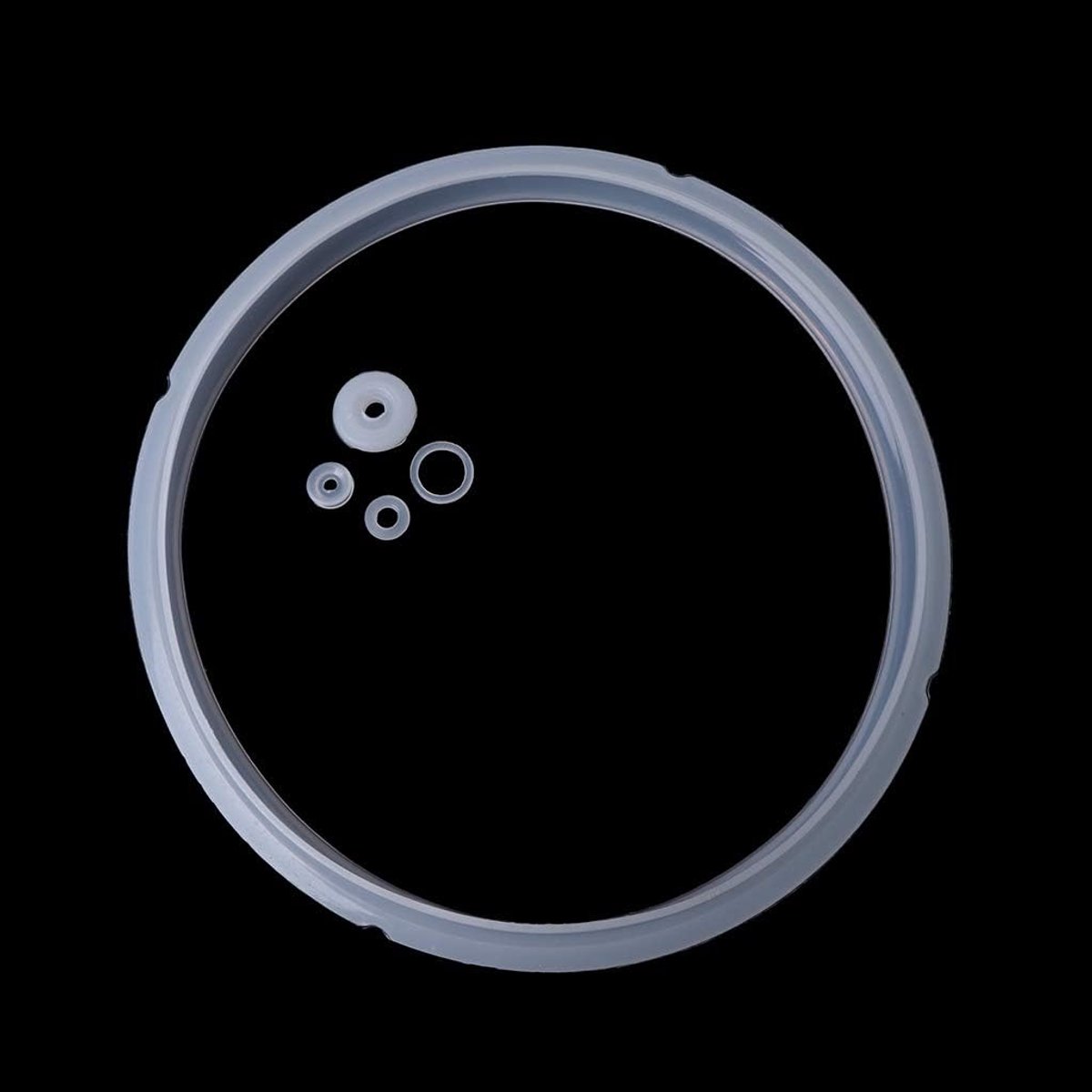 20Cm Silicone Rubber Gasket Seal Ring for Electric Pressure Cooker Parts 3-4L Electric Pressure Cooker Seal Ring White - ShopVlot