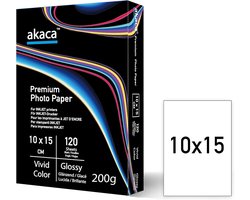 akaca Premium Glossy Photo Paper, 10 x 15 cm, 200 g, for all inkjet printers - ShopVlot