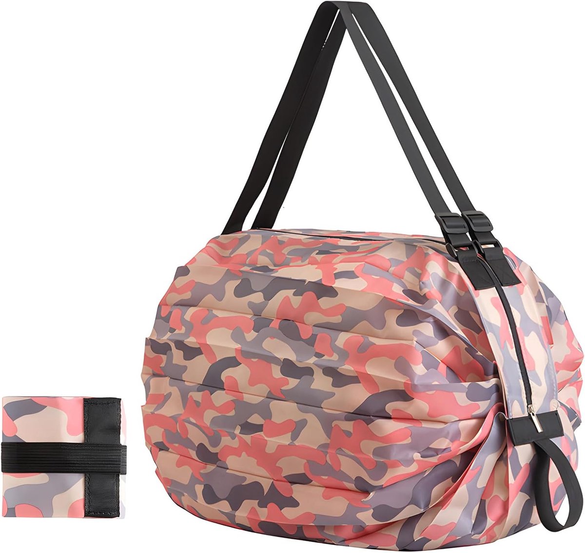 Foldable Shopping Bags in Pocket, Reusable Folding Bags Oxford Fabric for Travel, Fitness, Shopping, Camping and - ShopVlot