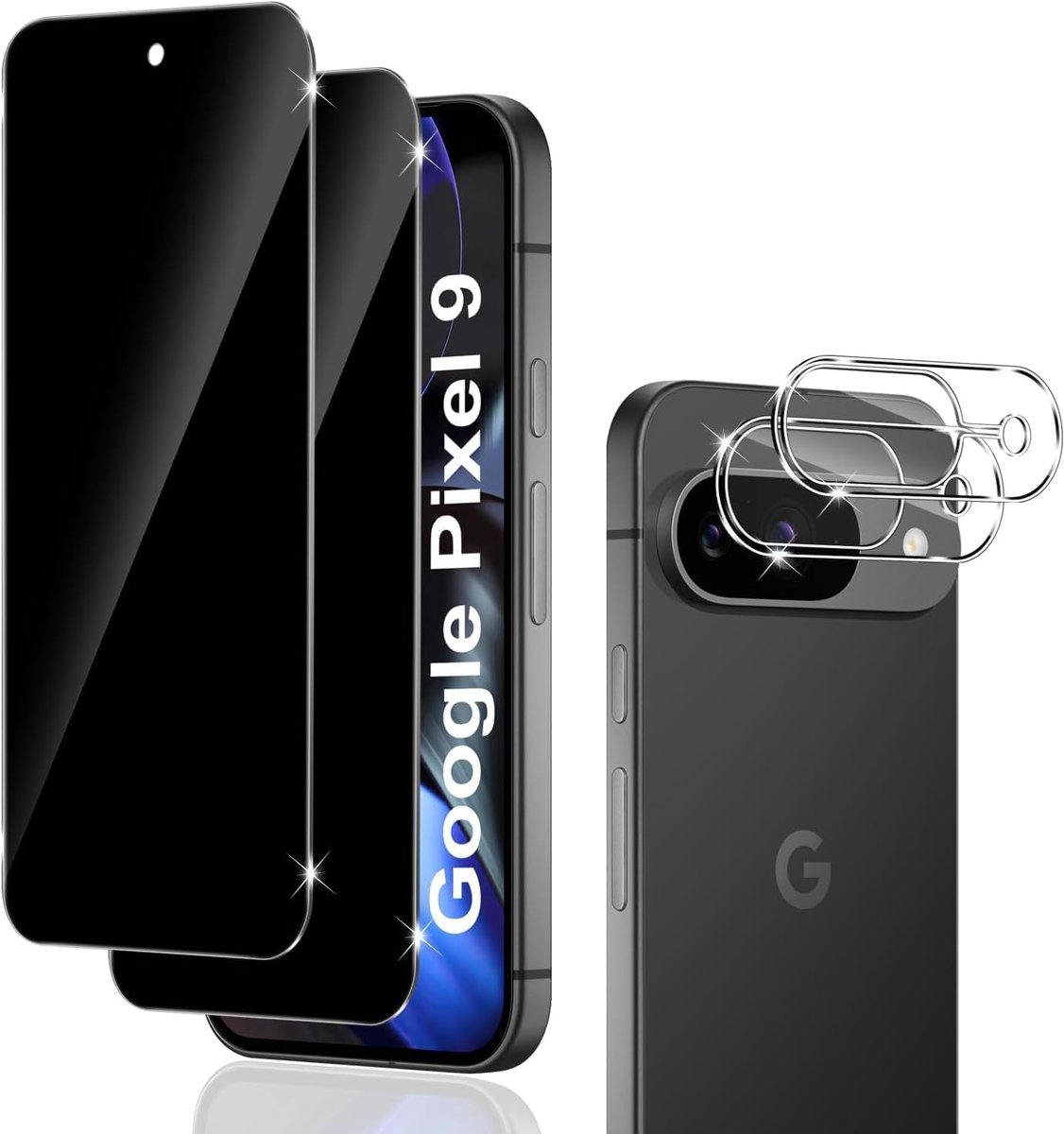 Holilo Beschermfolie voor Google Pixel 9, beschermfolie voor pantserglas en camera beschermfolie - ShopVlot