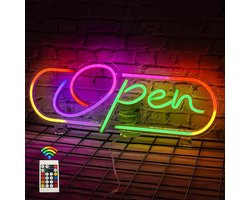 Looklight Open Neon Signs LED Neon Open Sign for Business Adjustable Brightness Neon Lights Open Led Sign for Shop - ShopVlot