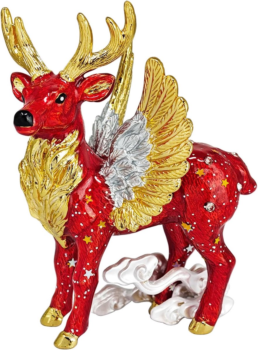 Feng Shui Sky Deer Spirit Essence Home Decorating Decor Health Wellness Longevity Success Good Luck Heavenly Deer - ShopVlot