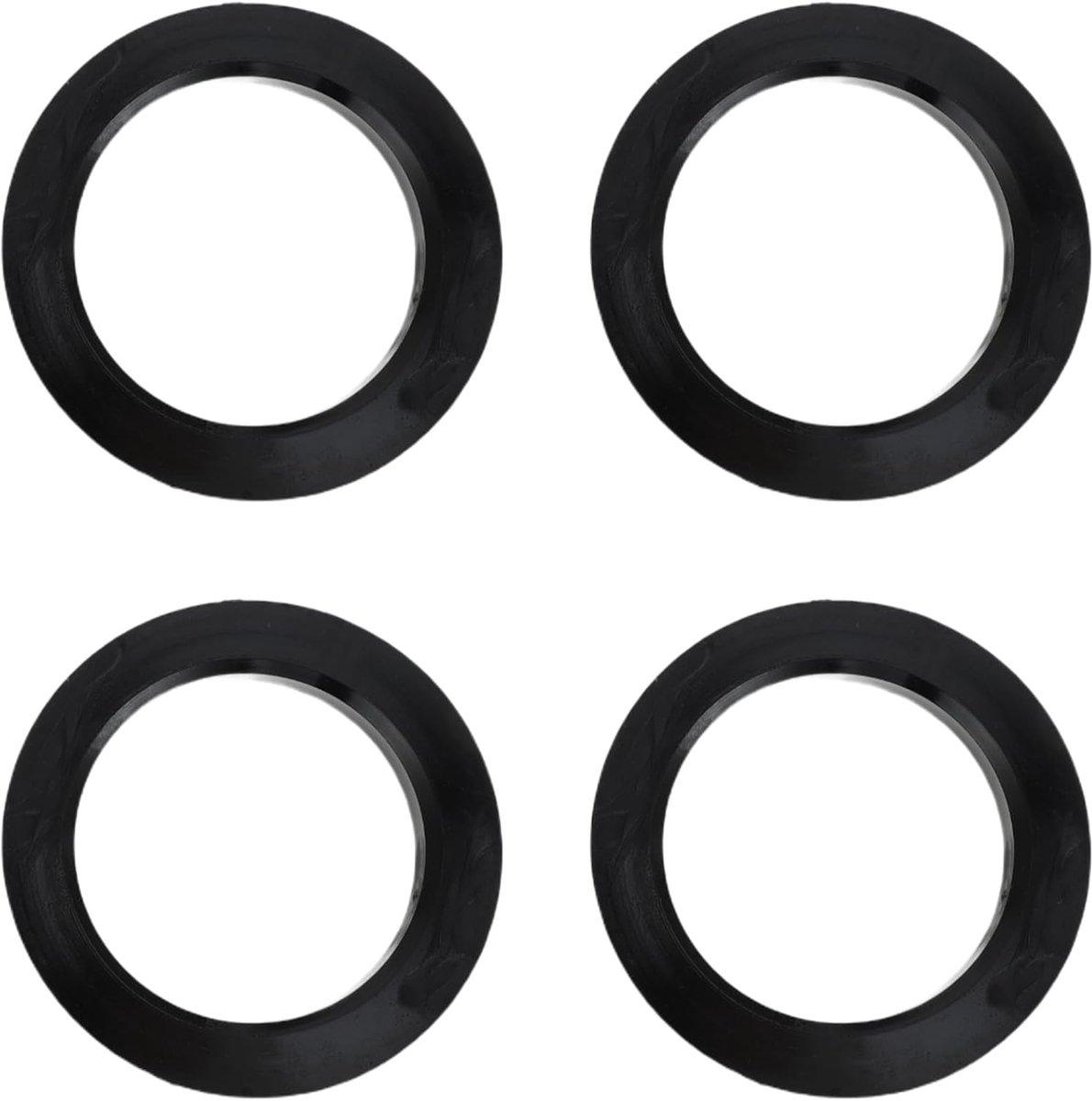 Hub Centric Rings, 54.2mm ID 73mm OD Car Wheel Hubringen ABS Plastic Black, 4pcs - ShopVlot