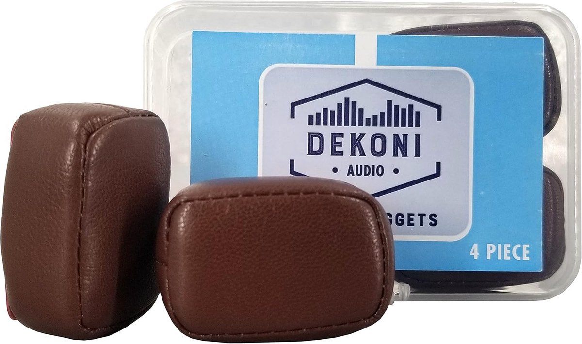 Dekoni Audio Nuggets Headphones Headband Pressure Relief Pad, 4 Pack (Brown) - ShopVlot