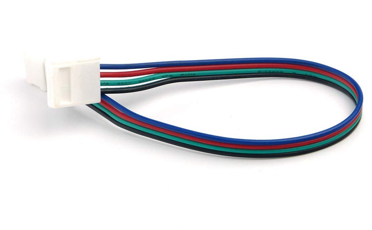 LED Strip RGB Click Connector Waterproof IP65, 4-Mon, Solder Free - ShopVlot