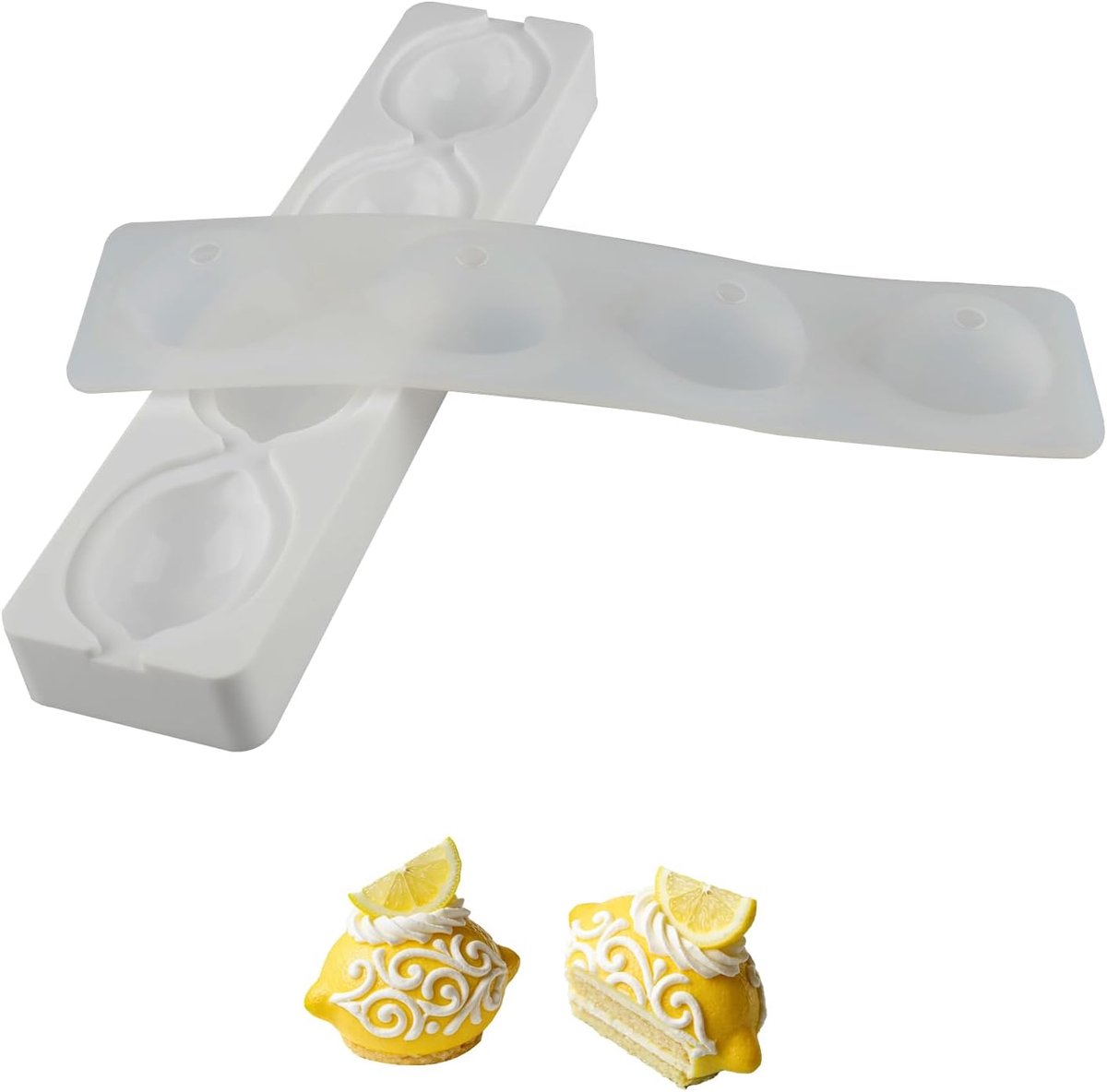 3D Silicone Cake Mould Lemon Figure, Non-Stick Baking Mould for Pies and Desserts, Flexible Baking Tool for Home - ShopVlot